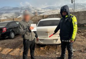 В Ташкентской области поставили на штрафную площадку автомобиль, за которым числятся более 80 нарушений ПДД